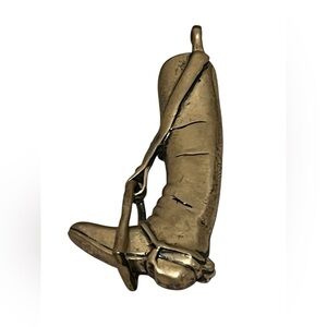 Vintage solid sterling made in Mexico articulated riding boot brooch/ pendant
